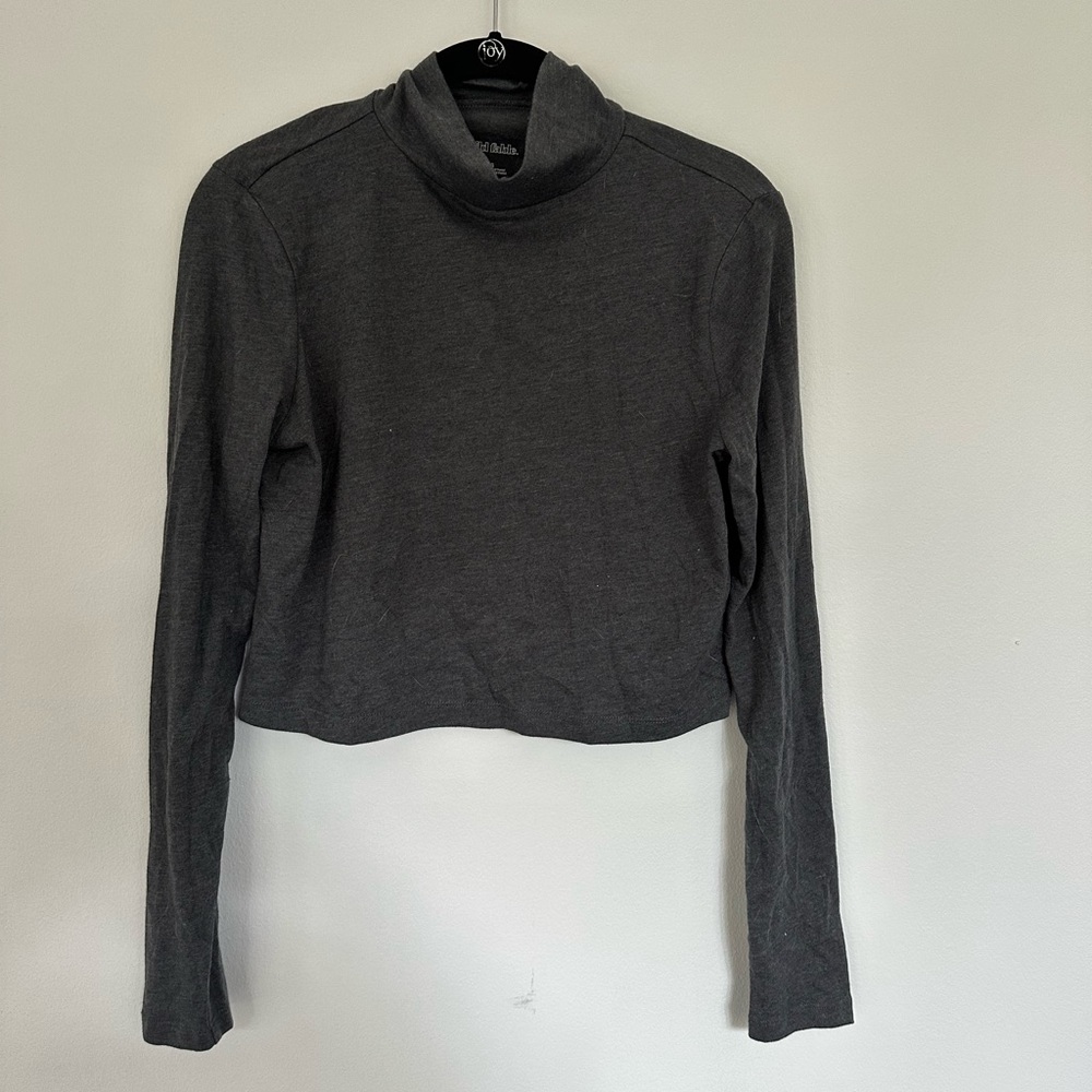 WILD FABLE - CROPPED TURTLENECK LONG SLEEVE